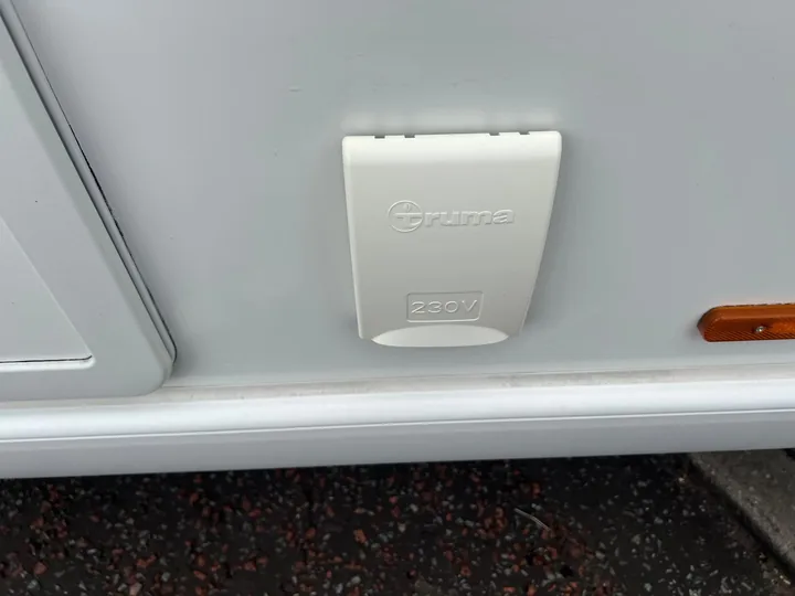 Caravan electrical socket after replacement